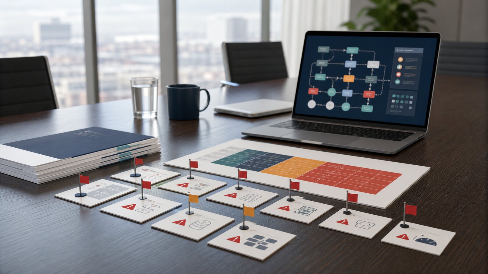 Technical due diligence red flags shown as investor review materials, architecture evidence and risk markers.